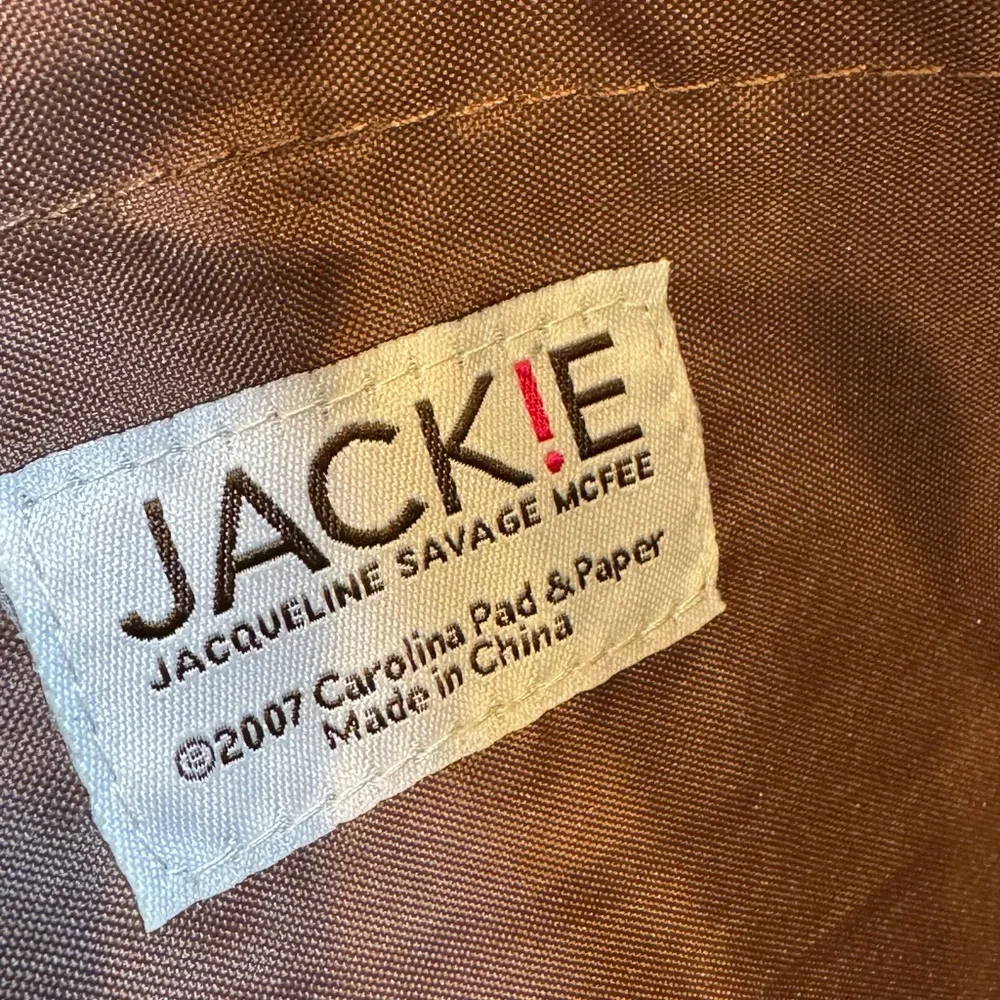 JACK!E Vintage Brown Polka Dot Women's Laptop Bag